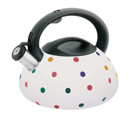 Изображение Traditional 3 l kettle, white with dots, Klausberg, KB 7074