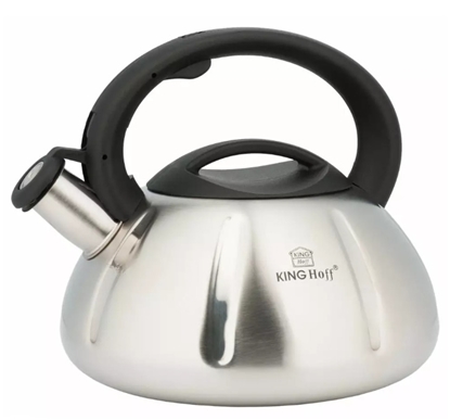 Picture of Traditional teapot, 3L, silver, Kinghoff