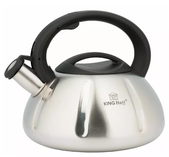 Picture of Traditional teapot, 3L, silver, Kinghoff
