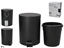 Picture of Trash Can With Pedal, 5 L, Black, 26.00 x 20.50 x 27.00, BATH&GO