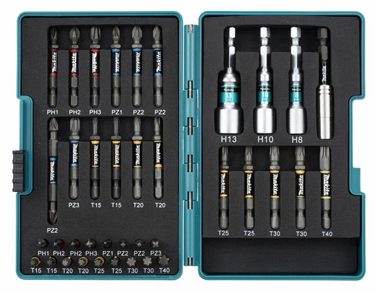 Изображение Triecienuzgaļu komplekts  Makita Impact PREMIER; 38 gab.