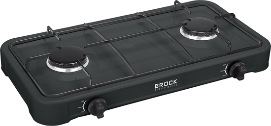 Picture of Two-ring gas hob, black BROCK GS 2002 BK