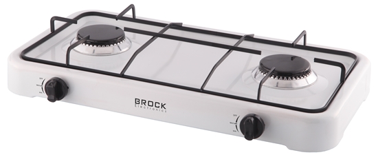 Picture of Two-ring gas hob, white BROCK GS 002 W