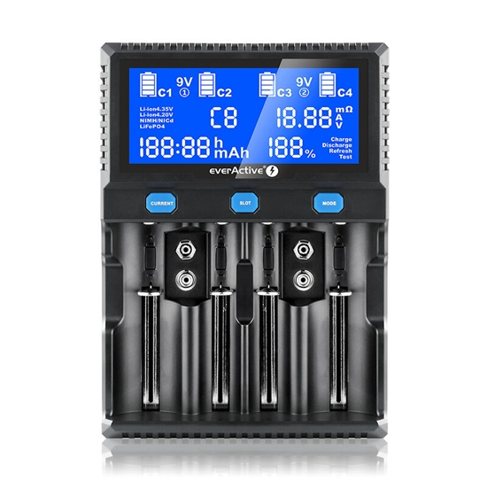 Изображение UC-4200 viedais lādētājs Li-ion/Ni-MH/LiFePO4/9V, 2A ātrā uzlāde, LCD displejs