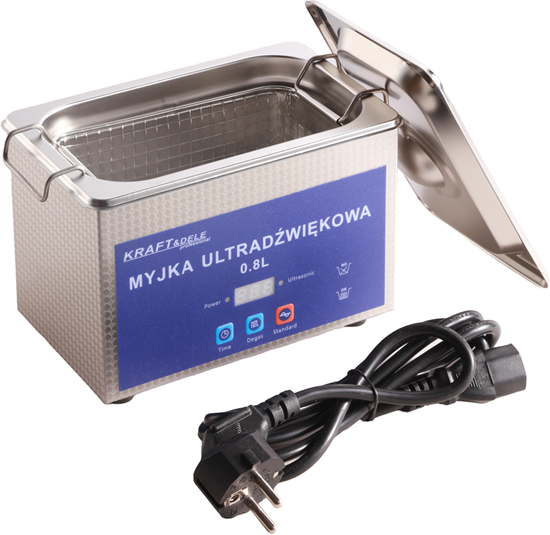Picture of Ultraskaņas mazgātājs 0,8L 48kHz 40W ar LCD displeju, sildīšanu un tīrīšanas grozu