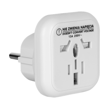 Picture of Universālais ceļojumu AC adapteris EU uz UK, USA, ASIA, China | Max.13A