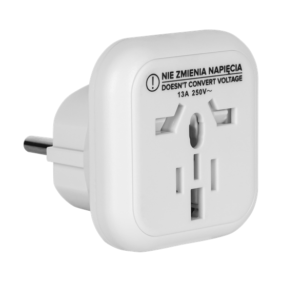 Picture of Universālais ceļojumu AC adapteris EU uz UK, USA, ASIA, China | Max.13A