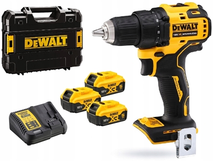 Изображение Urbjmašīna-skrūvgriezis DeWalt DCD708P3T-QW; 18 V; 3x5,0 Ah akum.