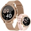 Attēls no VELTORI VT310-1 Smartwatch with Gold Bracelet + Pink Silicone Strap / gold/pink