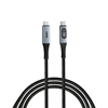 Picture of Verbatim 31848 Sync & Charge Cable USB-C to USB-C 100W 480Mbps 120cm, Power Display, Grey/Black