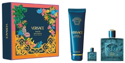 Picture of Versace Eros Eau de Parfum 100ml + Eau de Parfum 5ml + Shower Gel 150ml