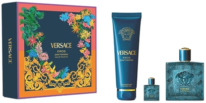 Picture of Versace Eros Eau de Toilette 100ml + Eau de Toilette 5ml + Shower Gel 150ml