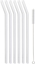 Picture of Vialli Design SOMKI SZKLANE TRANSPARENT ZAKRZYWIONE 23cm ZESTAW 6 SZTUK ZE SZCZOTECZK 26629 VIALLI DESIGN