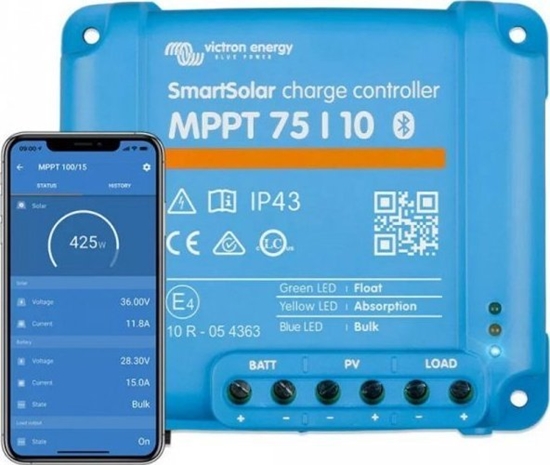 Picture of Victron Energy Victron Energy Regulator adowania Smart 75V/10A BlueTooth