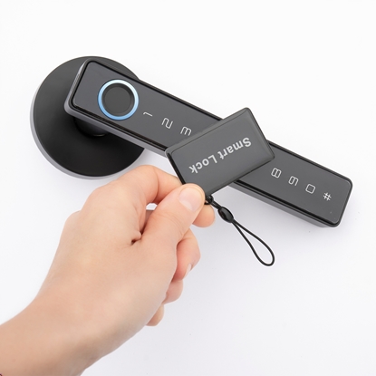 Picture of Viedā durvju slēdzene ar pirkstu nospiedumu, kodu, čipu un Tuya lietotni, WI-FI, Bluetooth | PNI®