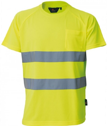 Изображение VIZWELL Koszulka ostrzegawcza typu T-Shirt óty rozmiar XL
