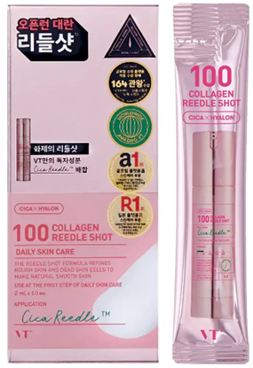 Изображение VT COSMETICS Collagen Reedle Shot 100 SET 2 ml * 10 pcs