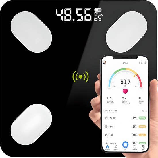 Picture of Waga azienkowa Retoo Inteligentna waga azienkowa Bluetooth analityczna