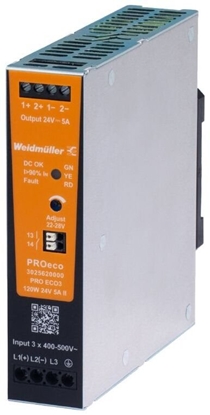 Изображение Weidmuller Zasilacz impulsowy trójfazowy 400-500V AC / 24V DC 120W 5A PRO ECO3* gen2 3025620000