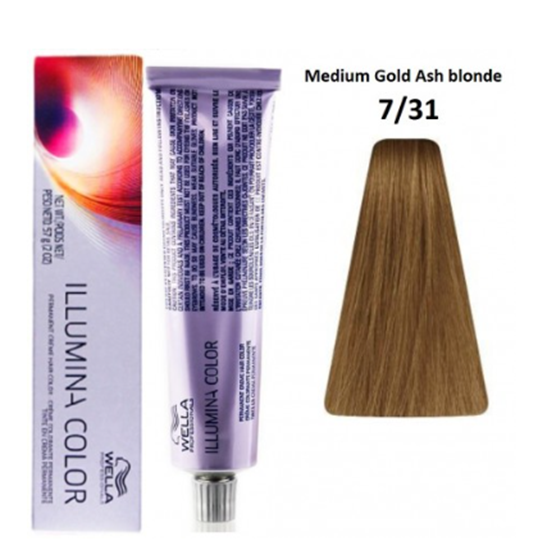 Изображение Wella Professionals Illumina Color 7/31 Professional Hair Color 60 ml