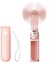 Attēls no Wentylator Jisulife Mini wentylator Jisulife Handheld Fan Life8 przenony wiatraczek USB z funkcj powerbanka 2000mAh i latark - róowy