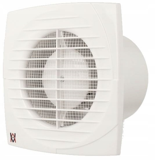 Изображение Ventika Wentylator osiowy fi 100 230V 14W 95m3 34dB z higrostatem i wycznikiem czasowym SIMPLE D100DH