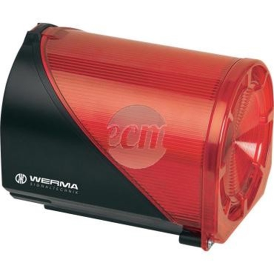 Picture of Werma Syrena wielotonowa z sygnalizacj byskow LED podwójn czerwon 230V AC