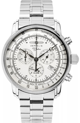 Изображение ZEPPELIN 100 Jahre Chronograph Men’s Watch 7680MB-1 / silver