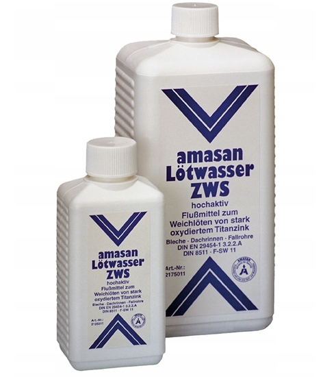 Изображение ZWS lodēšanas šķidrums cinka un cinkotu lokšņu lodēšanai 250g 60421