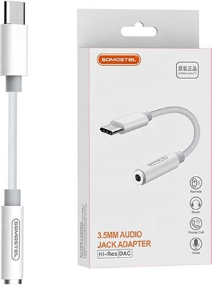 Изображение Adapter USB Somostel SMS-BZ02 USB-C - Jack 3.5mm Biay  (25937)