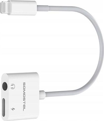 Изображение Adapter USB Somostel SMS-BZ03 Lightning - Jack 3.5mm + Lightning Biay (SMS-BZ03)