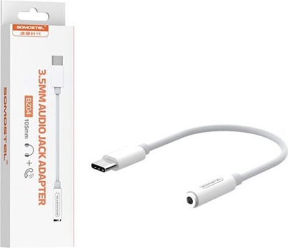 Изображение Adapter USB Somostel SMS-BZ04 USB-C - Jack 3.5mm Biay  (26537)