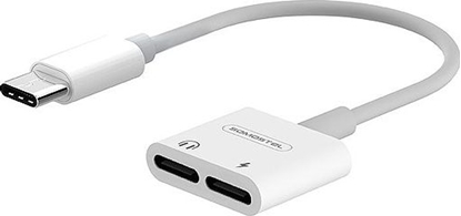 Изображение Adapter USB Somostel SMS-BZ06 USB-C - Jack 3.5mm + USB-C Biay (28857)