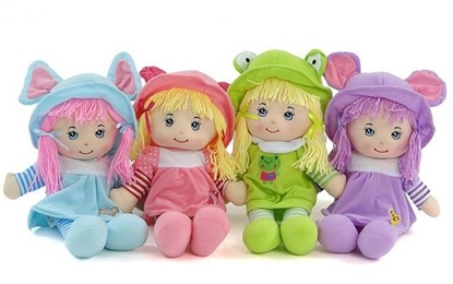 Изображение Adar Lalka szmacianka 50cm z dw.w worku (441088)