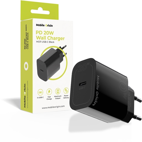 Picture of adowarka PNY Mobile Origin PD20W Wall Charger MO11, black, 1 USB-C