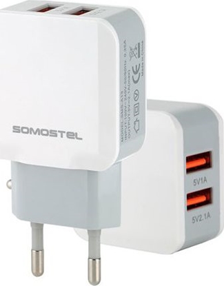 Изображение adowarka Somostel SMS-A13 2x USB-A 2.1 A (SMS-A13 micro)