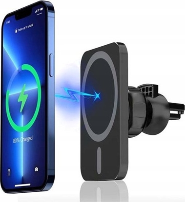 Attēls no adowarka Vega ECOBOX ADOWARKA BEZPRZEWODOWA 15W UCHWYT SAMOCHODOWY CZARNA MAGSAFE IPHONE / ANDROID>
