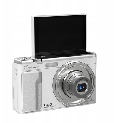 Изображение Aparat cyfrowy Xrec Aparat Cyfrowy C89 64mp 4k 10x zoom optyczny obrotowy ekran Lcd 3,2" Biay