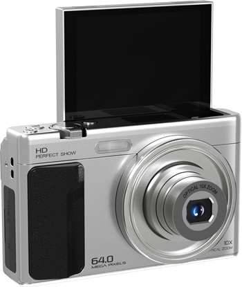 Изображение Aparat cyfrowy Xrec Aparat Cyfrowy C89 64mp 4k 10x zoom optyczny obrotowy ekran Lcd 3,2" / C89 / srebrny