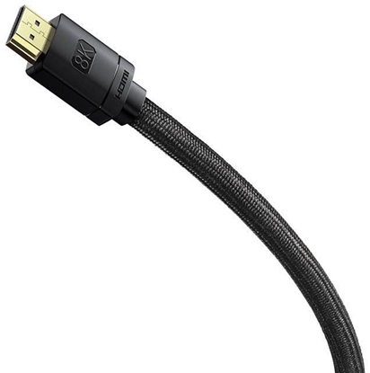 Attēls no Baseus High Definition Series HDMI 2.1  8K 60Hz  3D  HDR  48Gbps  1m black