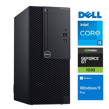 Picture of DELL 3060 Tower i5-8500 16GB 256SSD M.2 NVME GT1030 2GB WIN11Pro