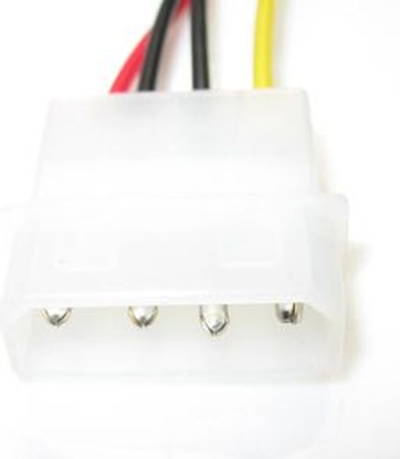 Picture of Delock Power Cable SATA 15 pin female > 4 pin female 30 cm