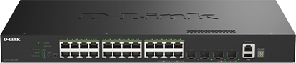 Picture of D-Link DGS-1530-28P/E tīkla pārslēgs Vadīts L2 Gigabit Ethernet (10/100/1000) Power over Ethernet (PoE) Melns
