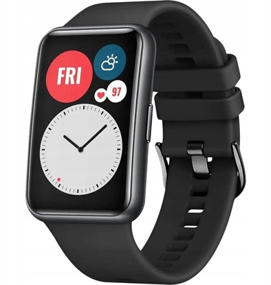 Picture of Fixed Pasek silikonowy do Huawei Watch FIT, czarny (FIXSSTB-1054-BK)