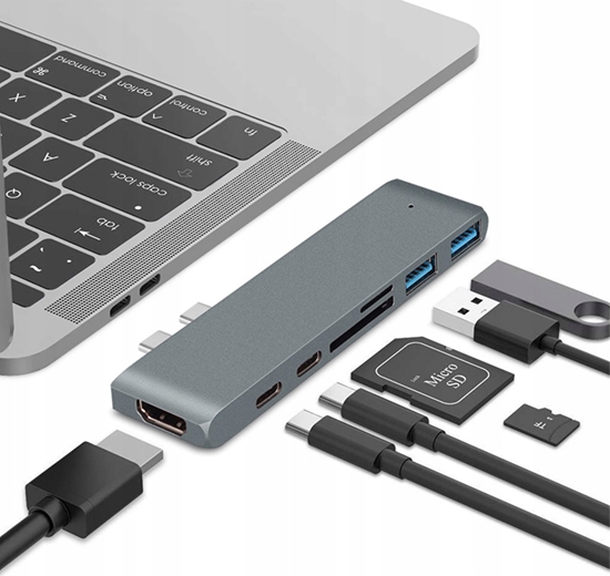Picture of HUB USB Rozdzielacz HUB USB DLA MacBOOK AJH-712