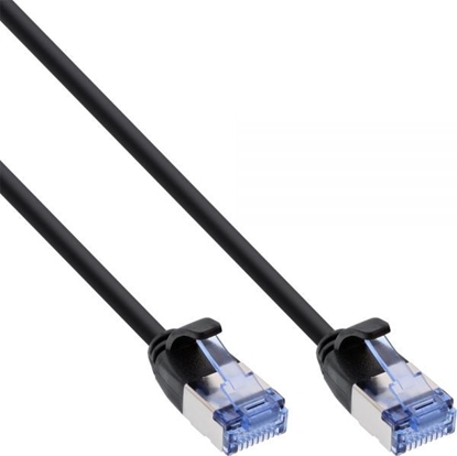 Изображение InLine InLine slim okrgy kabel sieciowy Patch U/FTP Cat,6A - czarny - 2m