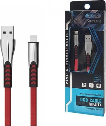 Изображение Kabel USB Somostel USB-A - Lightning 1 m Czerwony (BW02 Iphone red)