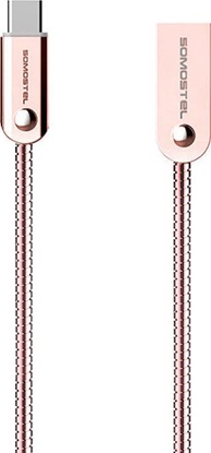 Picture of Kabel USB Somostel USB-A - USB-C 1 m Róowy (29028)