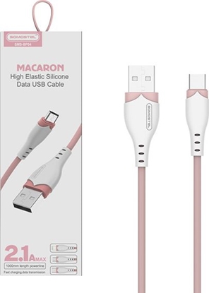 Picture of Kabel USB Somostel USB-A - USB-C 1.2 m Róowy (28263)