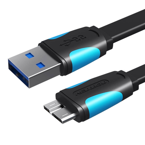 Изображение Kabel USB Vention USB-A - micro-B 0.25 m Czarny (VAS-A12-B025)